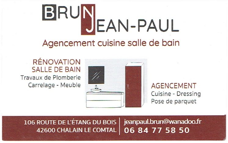 Carte de visite Jean-Paul Brun
