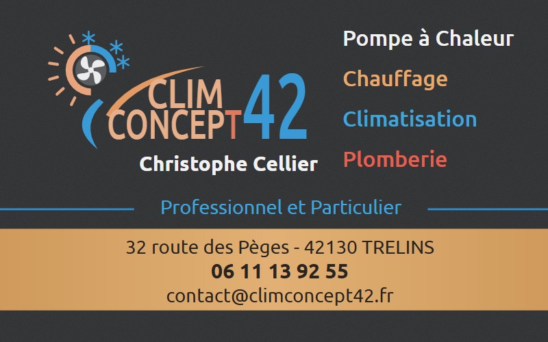 Carte de visite Clim Concept 42