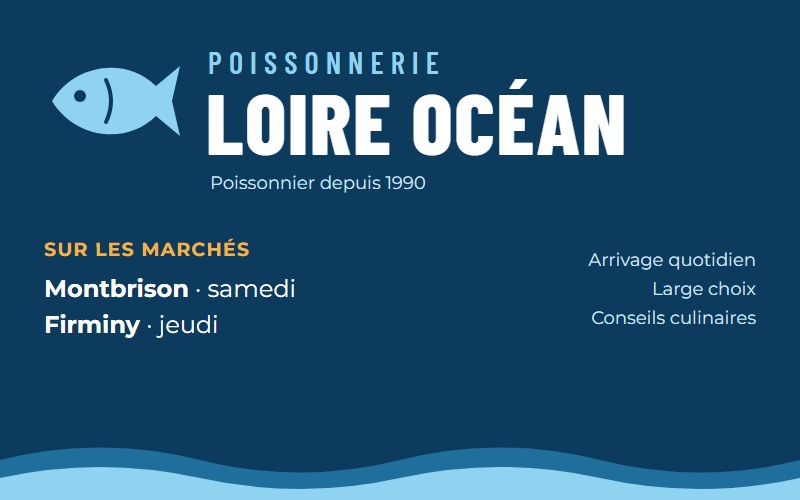 Carte de visite Poissonnerie Loire Océan